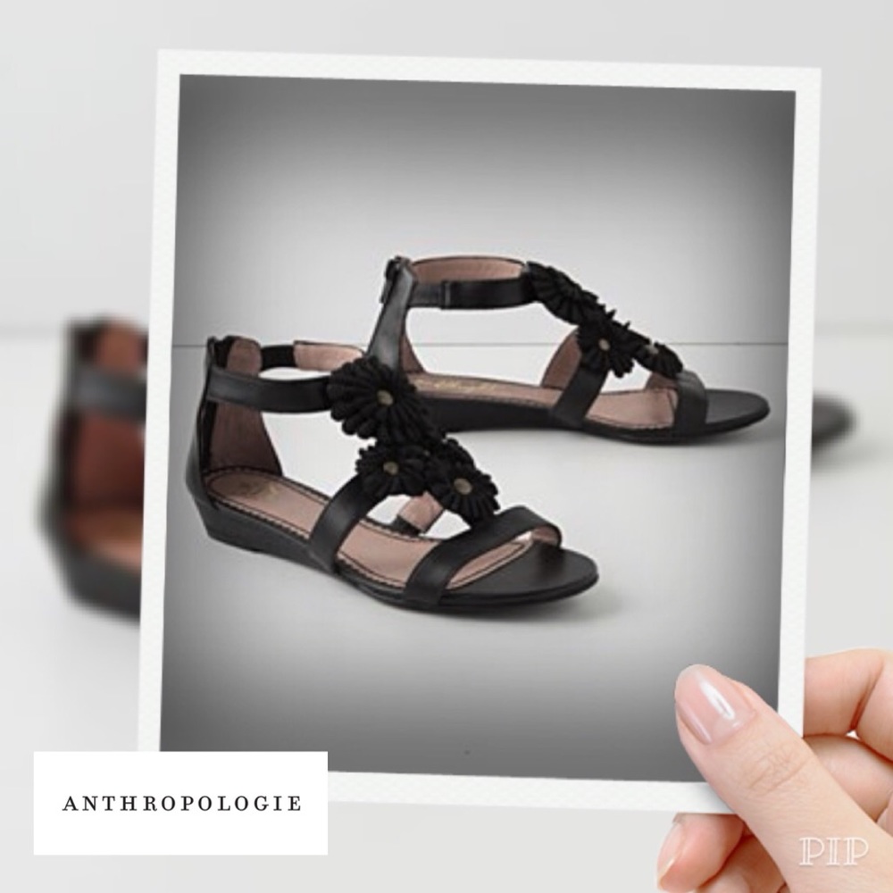 {Anthropologie} Night Flora Sandals size 7